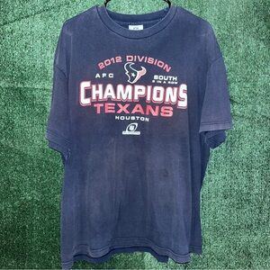 Houston Texans 2012 Champions Navy Blue Shirt XL NFL tag Texas CJ Stroud